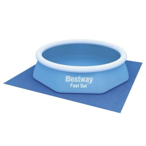 Bestway 58000mat poolmatta – kraftig, uv-beständig, isolerat skydd för alla pooler (274x274cm)