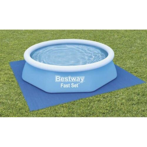 Bestway 58000mat poolmatta – kraftig, uv-beständig, isolerat skydd för alla pooler (274x274cm)