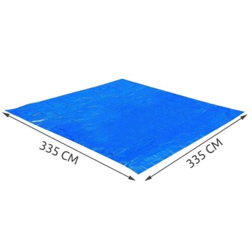 Bestway 58001 simmatta – slitstark, skyddande och isolerad för alla pooltyper (335x335cm)