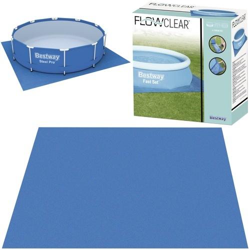 Bestway 58001 simmatta – slitstark, skyddande och isolerad för alla pooltyper (335x335cm)