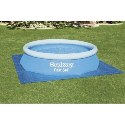 Bestway 58001 simmatta – slitstark, skyddande och isolerad för alla pooltyper (335x335cm)