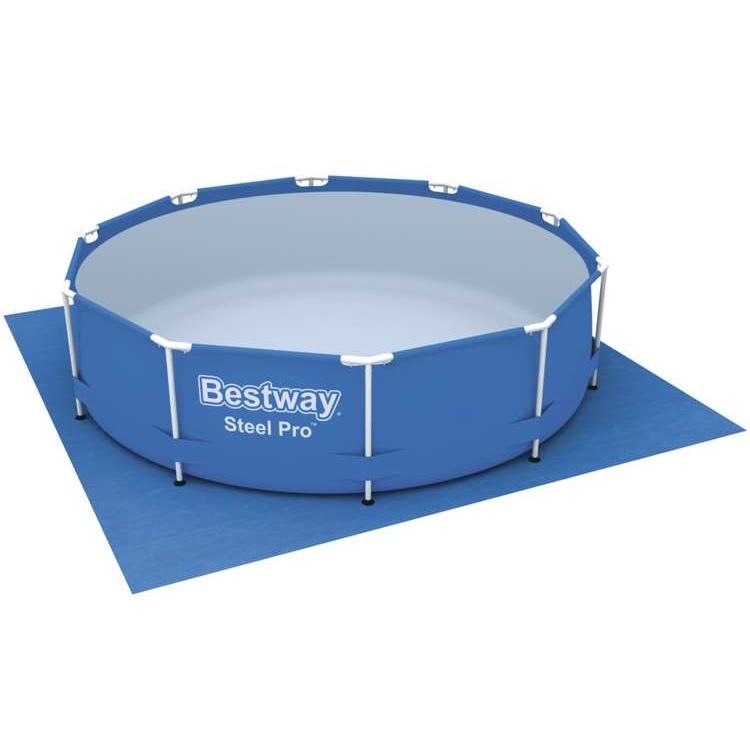 Bestway 58001 simmatta – slitstark, skyddande och isolerad för alla pooltyper (335x335cm)