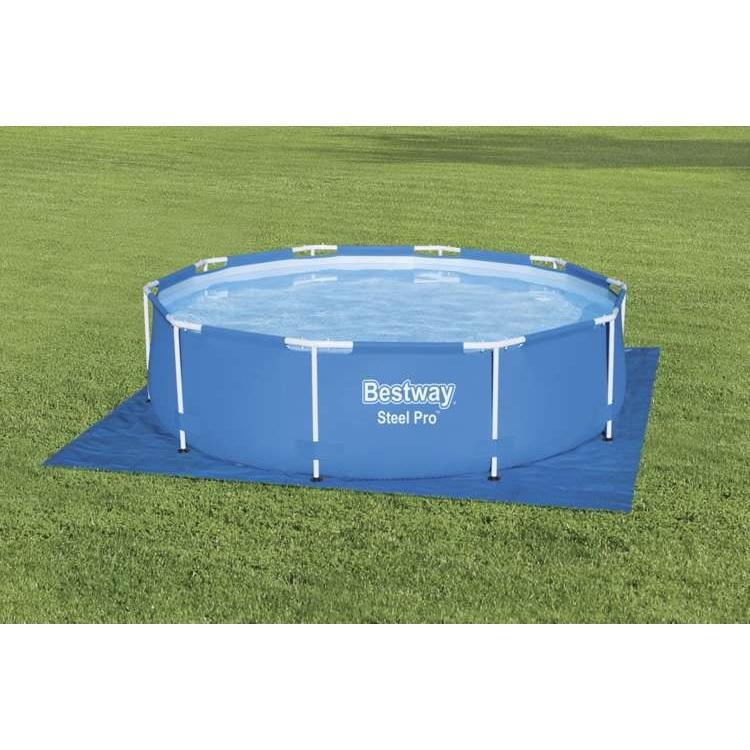 Bestway 58001 simmatta – slitstark, skyddande och isolerad för alla pooltyper (335x335cm)