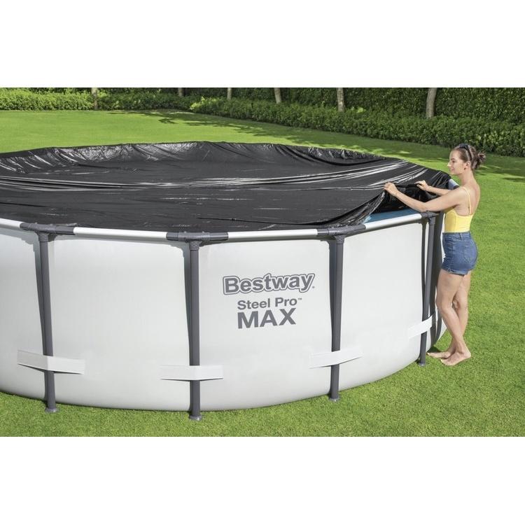 Bestway ram poolskydd 305cm – skydda din pool från löv, insekter och regn