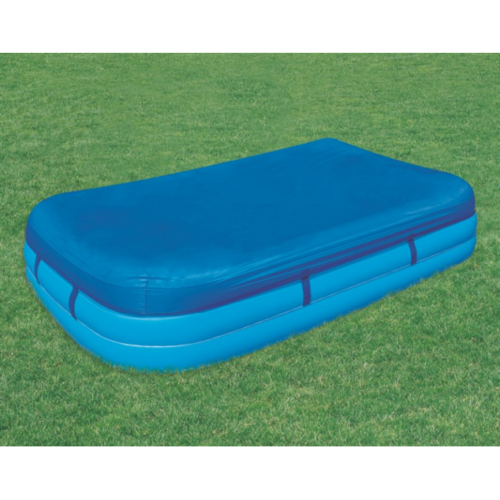 Bestway poolskydd 305x183cm – skydda din pool från insekter, skräp och alger med hållbar vattendränerande design