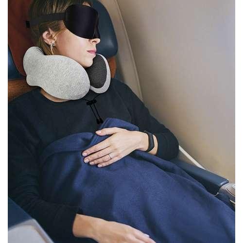 Resekuddset med memory foam, ögonmask och öronproppar för bekväm vila på flyg, bilar och hem