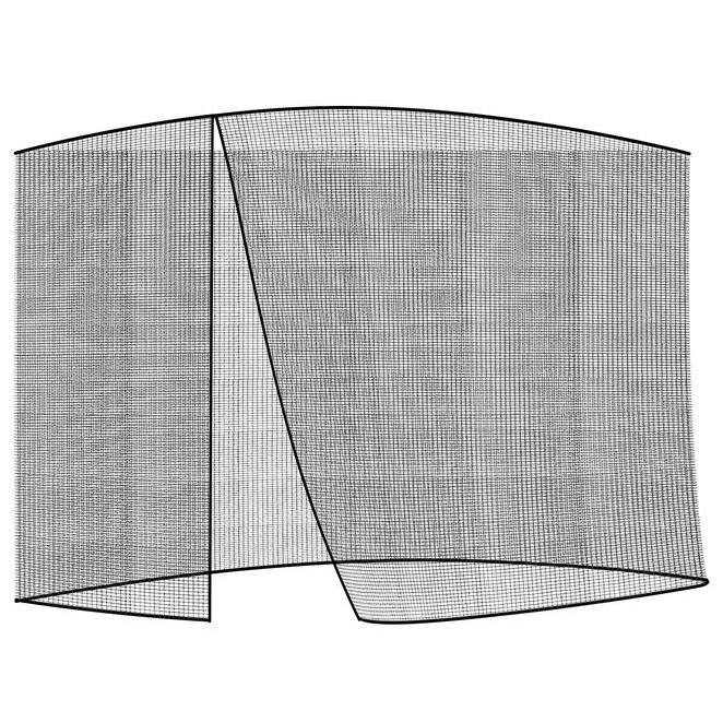 Svart myggnät för trädgårdsparaply – 3 m diameter, insektsskydd för uteplats och uteservering