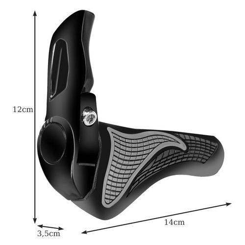 Ergonomiska cykelhandtag med inbyggda horn – stötdämpande, halkfria, bekväma för långa turer