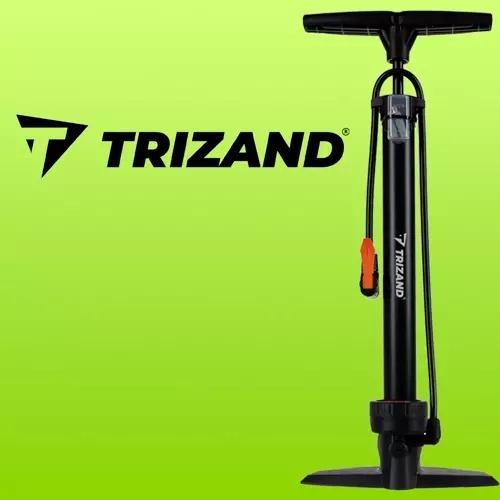 Trizand golvpump med slang, 16 bar gauge, 70 cm slang för cyklar och däck