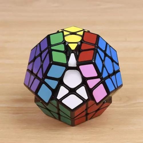 Flerfärgad dodecahedron twist cube – logiskt pusselspel för barn och vuxna