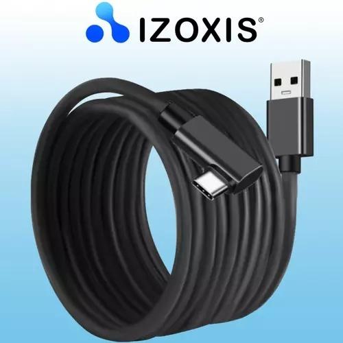 Izoxis 5m snabbladdning 3.0 usb-a till typ-c-kabel – förstärkt och trasselfri