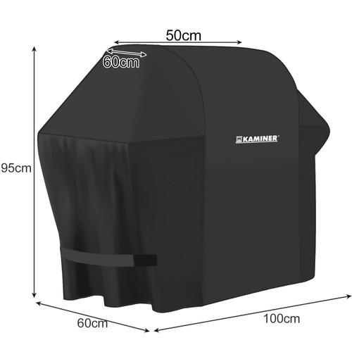 Universal vattentätt grillskydd, UV-beständigt och rivsäkert, passar grillar upp till 95x100x60cm