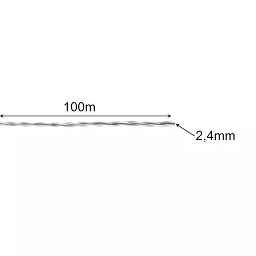 Bigstren 21073 professionell trimmerlinje, förstärkt, vriden, 2,4 mm x 100 m