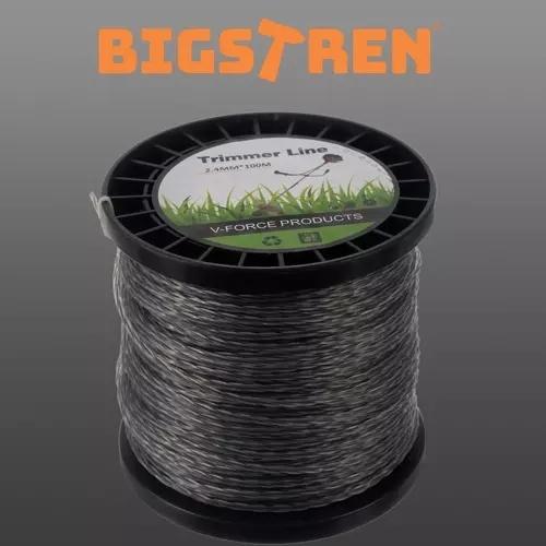 Bigstren 21073 professionell trimmerlinje, förstärkt, vriden, 2,4 mm x 100 m