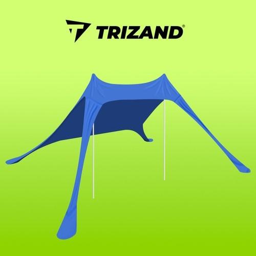 Trizand 982 strandtält uv-skydd, 4,5×4,5ft solskydd med stavar och väska