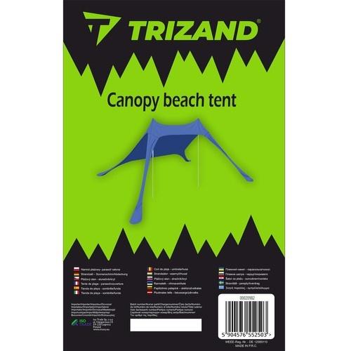 Trizand 982 strandtält uv-skydd, 4,5×4,5ft solskydd med stavar och väska