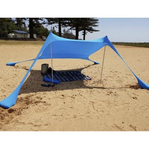 Trizand 982 strandtält uv-skydd, 4,5×4,5ft solskydd med stavar och väska