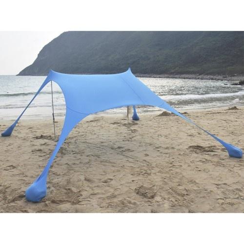 Trizand 982 strandtält uv-skydd, 4,5×4,5ft solskydd med stavar och väska