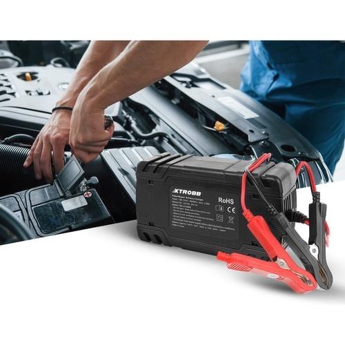 Xtrobb 463 automatisk batteriladdare – 12v/24v, blysyra, skydd och reparation