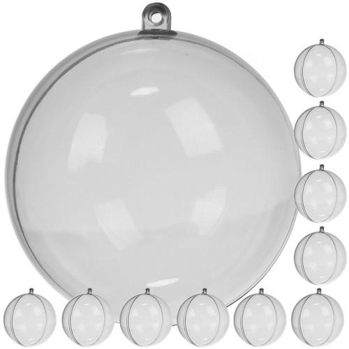 Genomskinliga vikbara grannlåt set om 10 – gör-det-själv-julornament 12cm