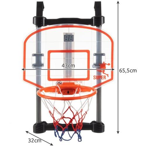 Inomhusbasketkorgset med poängtavla, ljud och pump – perfekt för precisionsträning för barn