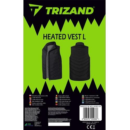 Trizand usb värmeväst l | 3 värmeinställningar, unisex svart