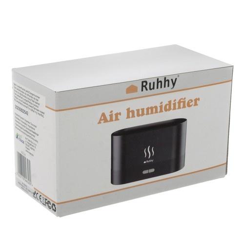 Ruhhy 542scent diffuser: tyst luftfuktare med brandeffekt och aromaterapi