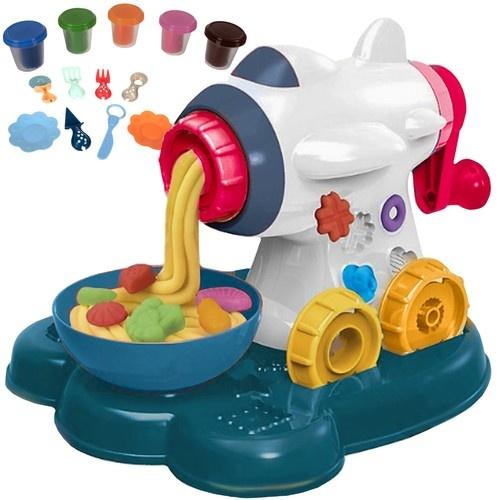 Kruzzel 562 stor plasticine lekset – flygplan pasta maker + 5 färger och tillbehör