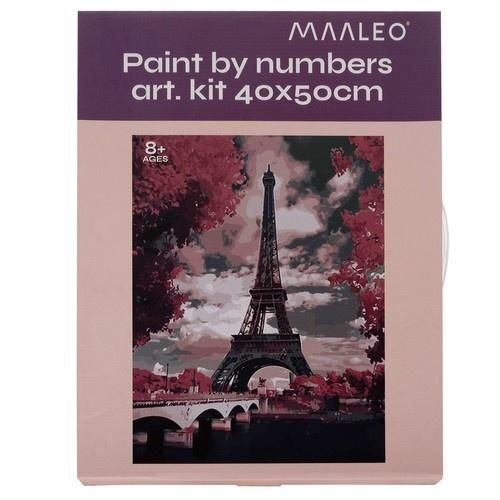 40x50cm maaleo tower paint by numbers kit – canvas och akryl för vuxna barn