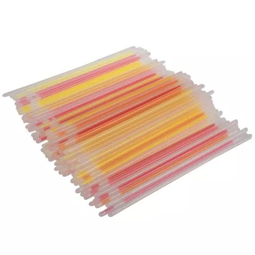 100 glow sticks armband – 8 färger, festfavoriter med kontakter (upp till 12 timmar)