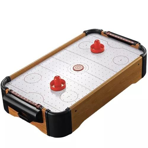 Airhockeybord för barn – bärbart och hållbart arkadspel med väderkvarnsdrift för inomhusnöje 31x56cm