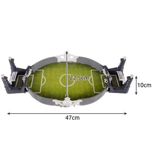 Grågrön vit mini bordsfotbollsset – 3 bollar, enkel montering och lärorikt kul för barn vuxna