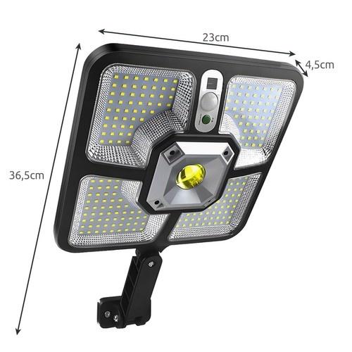 Solar gatulampa med fjärrkontroll – 4 lägen, ip65 vattentät och rörelsesensor