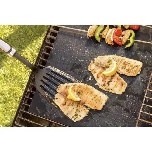 Ruhhy non-stick grillmatta set om 3 för grillning och bakning