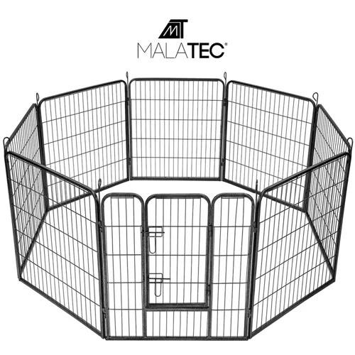 Malatec multivariant hundlekhage – 8 paneler, dubbel säker grind 2,56 kvm