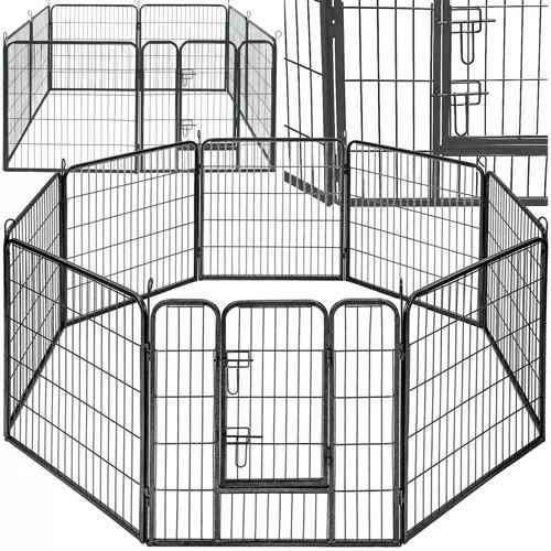 Malatec multivariant hundlekhage – 8 paneler, dubbel säker grind 2,56 kvm