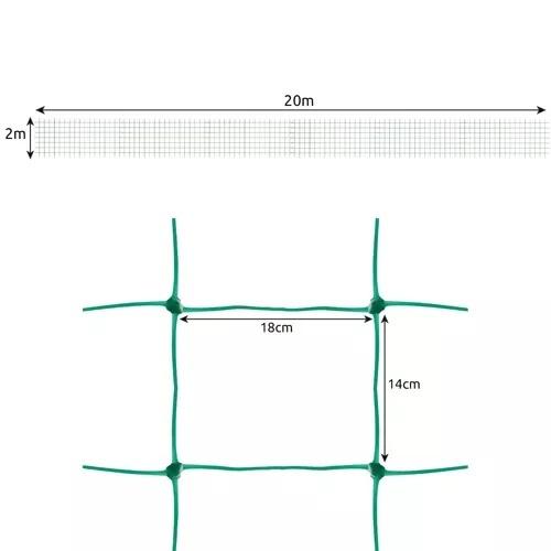 Gardlov växtstödnät 2x20m – starkt och slitstarkt för klätterväxter