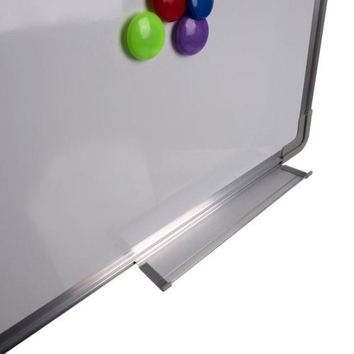 Stor 60x90cm magnetisk torrraderingstavla med markörer, magneter och svamp – vit