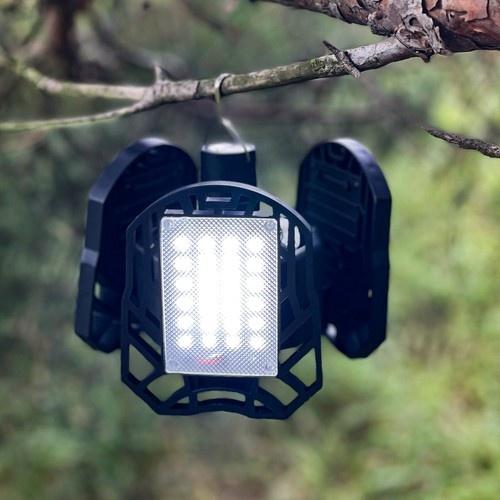 Solar campinglampa – 3000 lumen, 4 lägen, fjärrkontroll, hängkrok