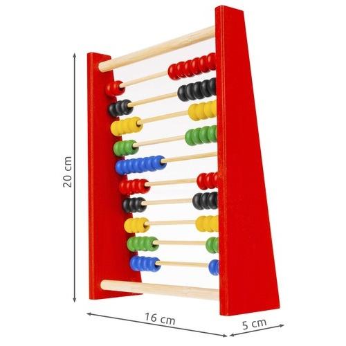 Färgglad träkulram för barn – 10 rader, 100 pärlor, leksak för tidig matematikinlärning – kompakt storlek och hållbar design