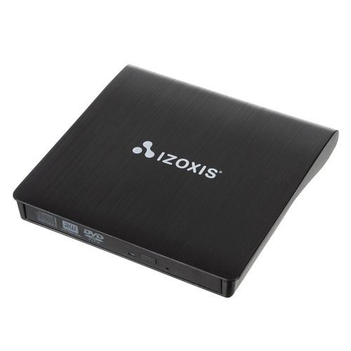 Izoxis 24351 extern usb 3.0 cd/dvd-brännare – spela och spela in med snabb 24x läshastighet