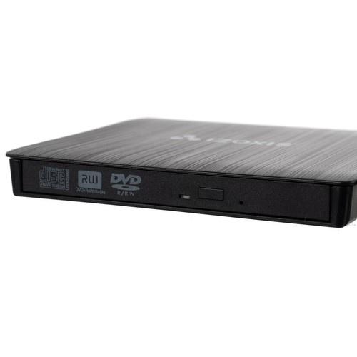 Izoxis 24351 extern usb 3.0 cd/dvd-brännare – spela och spela in med snabb 24x läshastighet