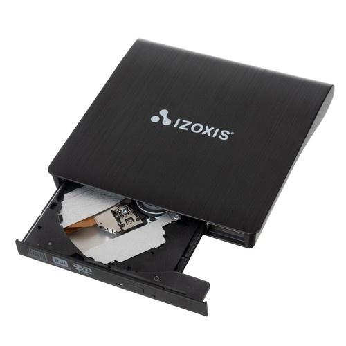 Izoxis 24351 extern usb 3.0 cd/dvd-brännare – spela och spela in med snabb 24x läshastighet