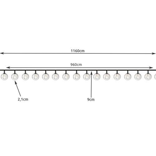 100-glödlampor solslingor, vattentät, 8 ljuslägen, varmvit, 12 m girland