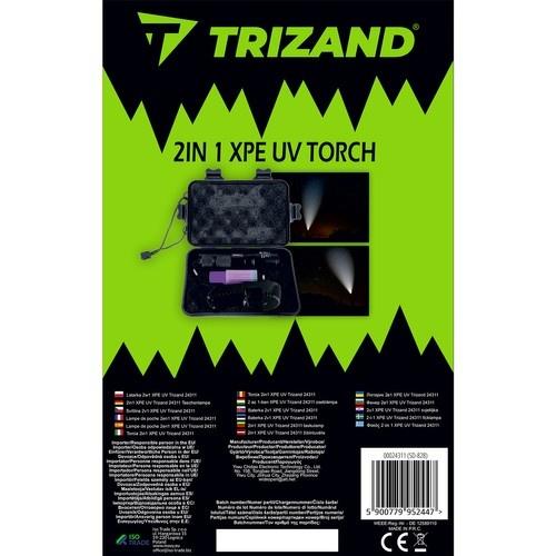 Trizand uv ficklampa – kraftfull led, vattentät, 2 lägen och zoom