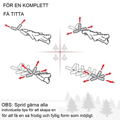 7 fot konstgjord gran julgran med stativ 631 tips