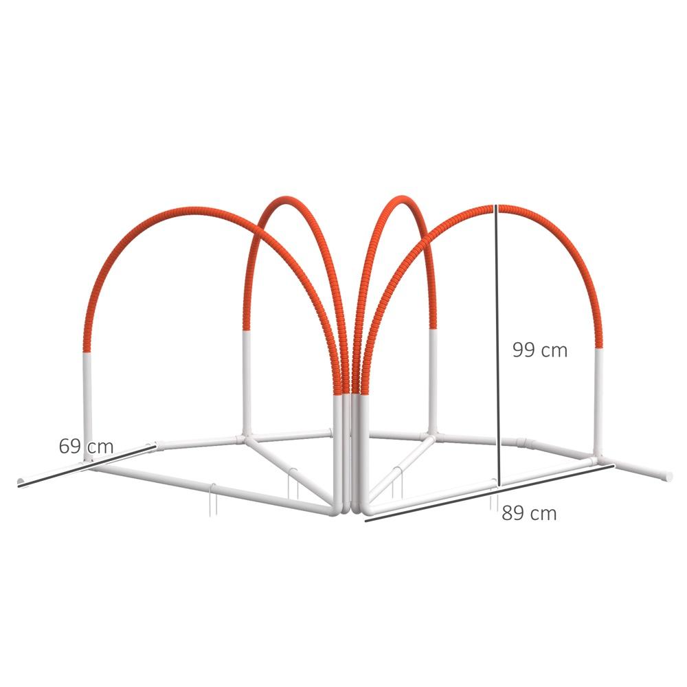 Dog Agility Set – 4-delad träningsutrustning med bärväska, orange