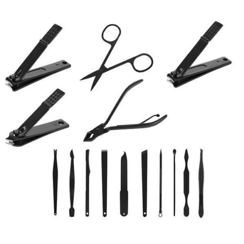 Tungsten Steel Nail Care Kit – 16 delar set för hem- och salongsbruk