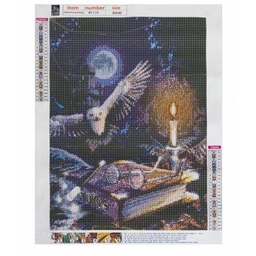 Owl 5D Diamond Embroidery Kit, 30x40cm, Stress Relief, Home Decoration