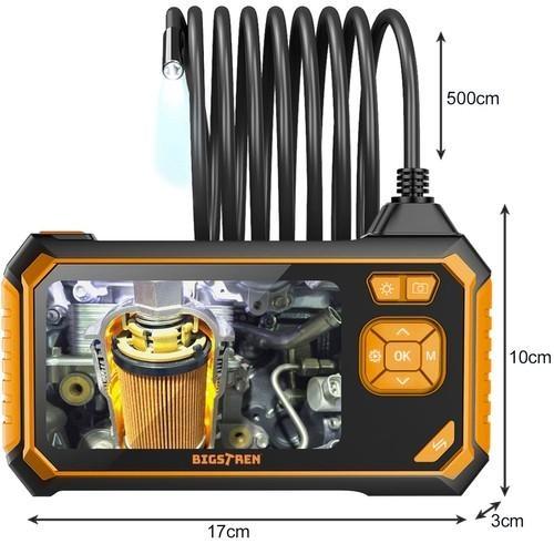 5M HD endoskopkamera med LCD-skärm, 4 tips